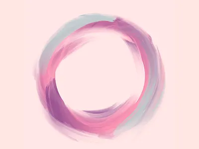 Drop Cap O delicate drop cap feminine hand lettering lettering o painterly style soft colors