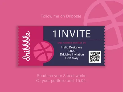 1 Dribbble Invite for you. card cartoon color cute art design drawing dribble dribble invite dribbleinvite illustrator invite invite dribbble