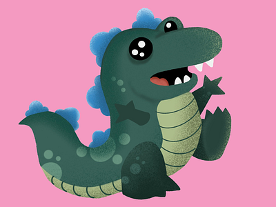 zilla cute godzilla illustration illustrator kawaii monster picturebook procreate