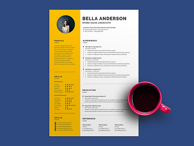 Free Store Sales Associate Resume Template cv template free cv template free resume free resume template freebie freebies resume resume cv resume design resume template