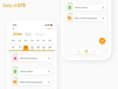 Daily Ui 070 - Event Listing calendar calendar design daily 100 challenge daily ui daily ui 070 dailyui design event event app event listing events listing ui ui design uidesign user interface ux