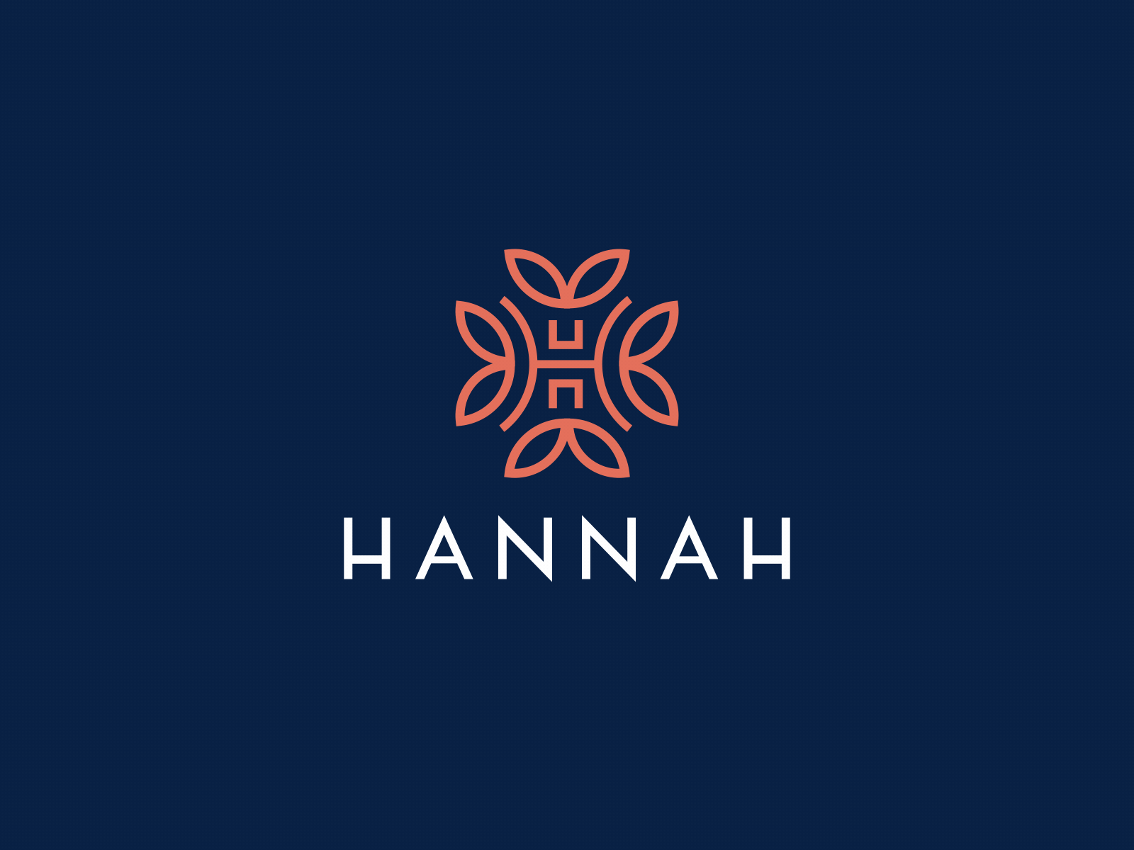 Hannah - Logo animation 2d animation animation brand animation brand design branding branding animation geometry animation identity identity animation identity design logo logo animation logo design logo reveal reveal shape animation type type animation typography typography animation