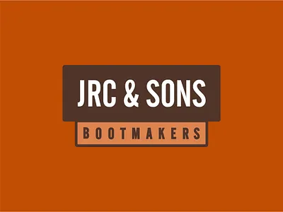 JRC & SONS Logotype badge badgedesign boots clean desert earth tones identity identitydesign logo logodesign logotype logotype design logotypes responsive responsive branding responsive identity sans serif typography vector western