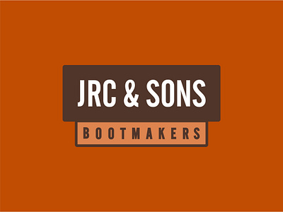 JRC & SONS Logotype badge badgedesign boots clean desert earth tones identity identitydesign logo logodesign logotype logotype design logotypes responsive responsive branding responsive identity sans serif typography vector western