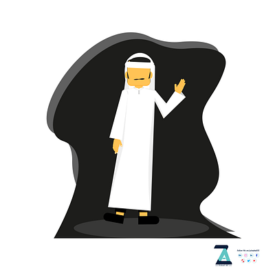 Bedouin man - Vector Art 2d art 2d character art character characterdesign creative design flat illustration vector