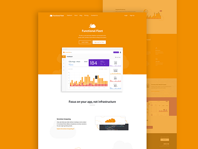 Concept App Sales Page app brand design desktop fleet functional graphic design interface interfaces sales sales page sketch sketchapp ui ux webdesign website