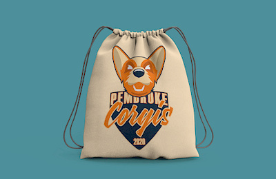 Corgis - 50 Day Logo Challenge - Day 32 branding corgi corgis dailylogo dailylogochallenge graphicdesign illustrator logo logo design logodesign pembroke sports sports logo sports team team logo typography