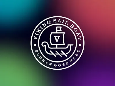 Vikings Boat Logo ancient background boat design history icon illustration isolated logo medieval sail scandinavian sea shield ship travel vector vessel viking white