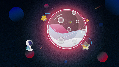 GLASS MOON after effect design digital art illustration textures vector