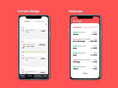 Activity feed activity activity feed app banking bankingapp dailyui design desktop feed flat mbway minimal mobile product redesign ui ux