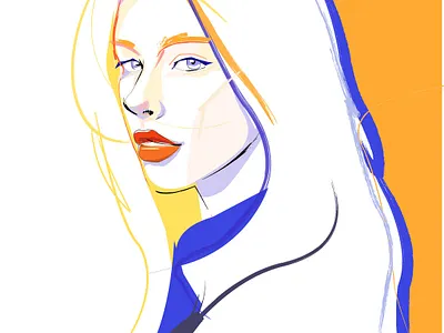 Primary Colors Editorial design editorial art editorial design fashion illustration illustration magazine cover magazine illustration minimalism minimalist pop art portrait art vector vogue