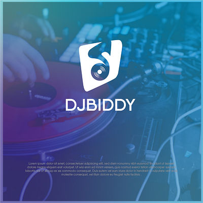 dj app - djbiddy app branding design design modern digital dj dj flyer django dji djs dribbble logo mark minimal mobile music music app music player rithm vector