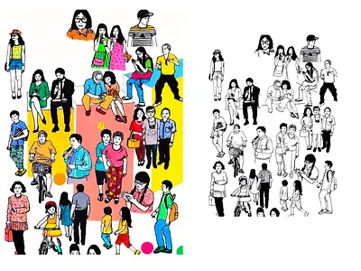 Magazine cover illustration