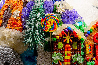 SLC Macy's Candy Windows holiday windows