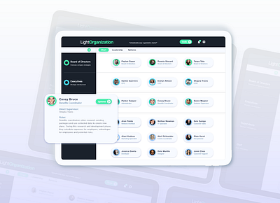 Organization Chart app branding ui ui design ux