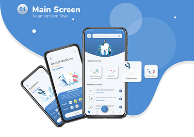 Neumorphism Main Screen Design app design apple design illustration ios main mobile navigation menu neumorphism ui uiuxdesign ux