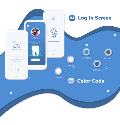 Neumorphism Log In Screen for iOS Design app design apple color dental design illustration ios login screen mobile neumorphism ui uiuxdesign ux