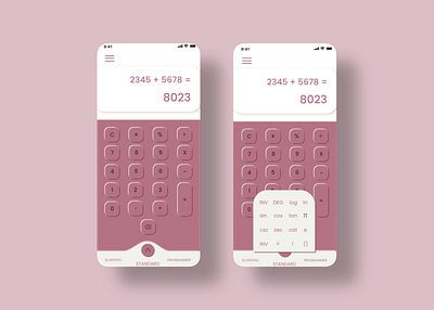 Calculator App concept app calculator design designer illustration ui ux