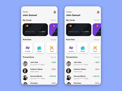 Transaction List UI Design app appdesign design interaction ui uidesign ux uxdesign