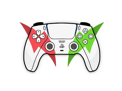 PS5 Controller console controller game icon illustration logo procreate ps4 ps5 sony ui