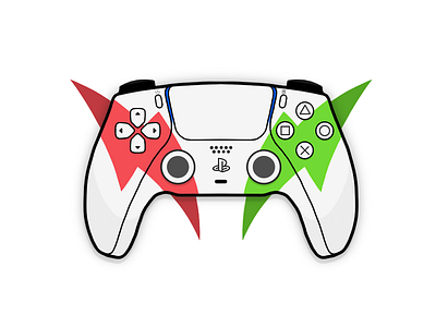 PS5 Controller console controller game icon illustration logo procreate ps4 ps5 sony ui