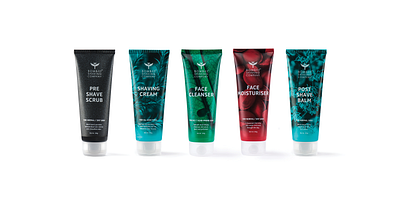 Bombay Shaving Company Packaging Design blue bombay shaving company branding graphic design grooming identity design india men packaging packaging design red tube