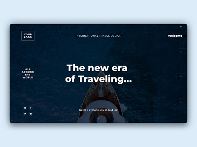 Travel Web Exploration concept design exploration header exploration landingpage travel ui ux web webdesign