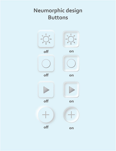 Neumorphic design for buttons buttons creative design neumorphic neumorphic design vector