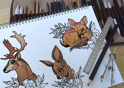 Heroes of souvenirs for the Cherkasy Zoo animal branding design drawing graphic design idea identity illustration polygraphy zoo