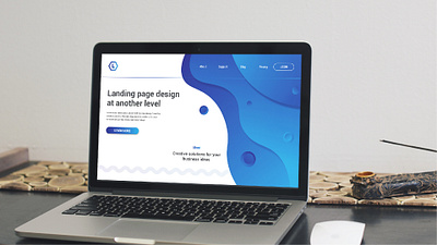 Landing page design creative design illustration landing page concept landing page design ui vector