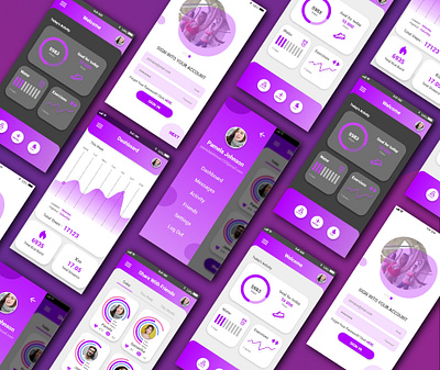 UI design for a mobile app creative design mobile app design ui vector
