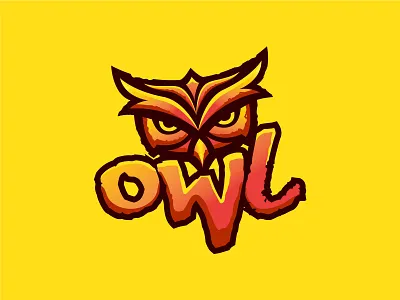 Owl Head colors owl owl illustration owl logo owls