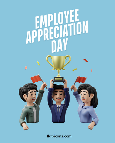 Employee Appreciation Day 2025 3d branding design graphic design illustration ui ux