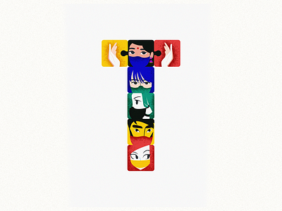 T 36daysoftype colorful design cover covid19 dribbble illustration lockdown mask stayhome staysafe worldwide