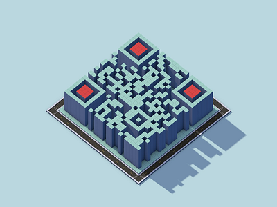 3d QR code c4d 3d