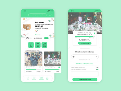 Donation Apps mobile app mobile app design ui ui design ui ux