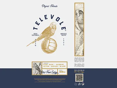 Televole Bird Food Redesign brand branding design package packaging redesign redesign concept typogaphy