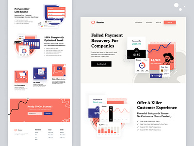 Booster - Landing Page Design colorful dashboard ui design designer developer graphic landing landingpage madeinwebflow productdesign ui design userinterface web web design webapp webdesign webflow webflowecommerce website