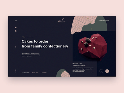 Dessert & cakes website design dayliui inspiration landingpage ui uidesign uitrends ux webdesign