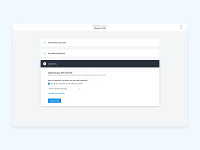 New Role admin app check event list lists modal new product design role step steps ui