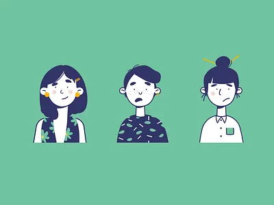 Little People art clean colors dribbble girl illustration invite simple soft summer vector