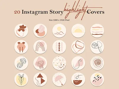 Instagram Story Highlight Covers Template boho instagram cover creative elegant geometric instagram highlight highlight covers instagram covers instagram highlights instagram story cover instagram story icons instagram template multipurpose professional social media social media kit story covers story templates