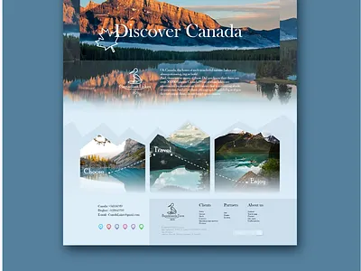 Disvoner Canada branding design flat illustration ui vector