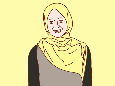 Nuriati Fitriana art design digital graphic illustration line line art people vector