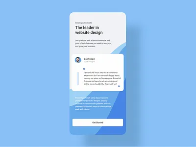 Daily UI 39 - Testimonials adobe xd dailyui design minimal testimonial testimonials ui ui challenge web webdesign