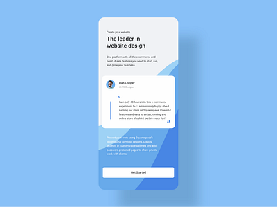 Daily UI 39 - Testimonials adobe xd dailyui design minimal testimonial testimonials ui ui challenge web webdesign