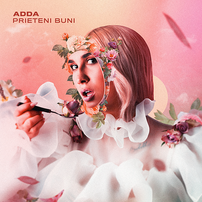 Music Cover | Adda 2020 art album art album cover album inspiration artist artwork cover art crop face face flower flower graphic design manipulation music music artist music artwork music cover