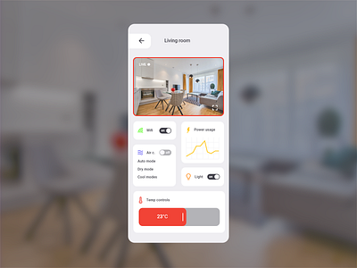 Daily UI 21 - Home Monitoring Dashboard app design flat illustration minimal mobile ui ux web