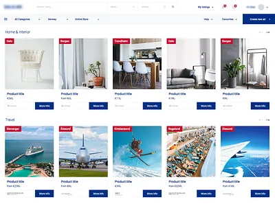 classified ads draft ads catalog catalog design classified clean concept listing minimal norsk ui uiux webdesign