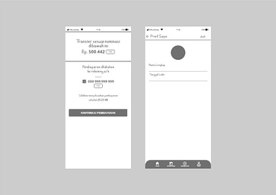 Wireframe Rumah Donasi 3 app design mobile mobile app mobile app design mobile design mobile ui ui ui ux ui design uidesign uiux ux